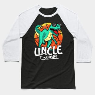 Unclesaurus T Rex Uncle Saurus Dinosaur Family Matching Baseball T-Shirt